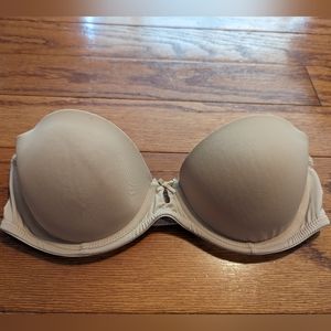 Aerie nude strapless bra - lightly lined - 32C - underwire